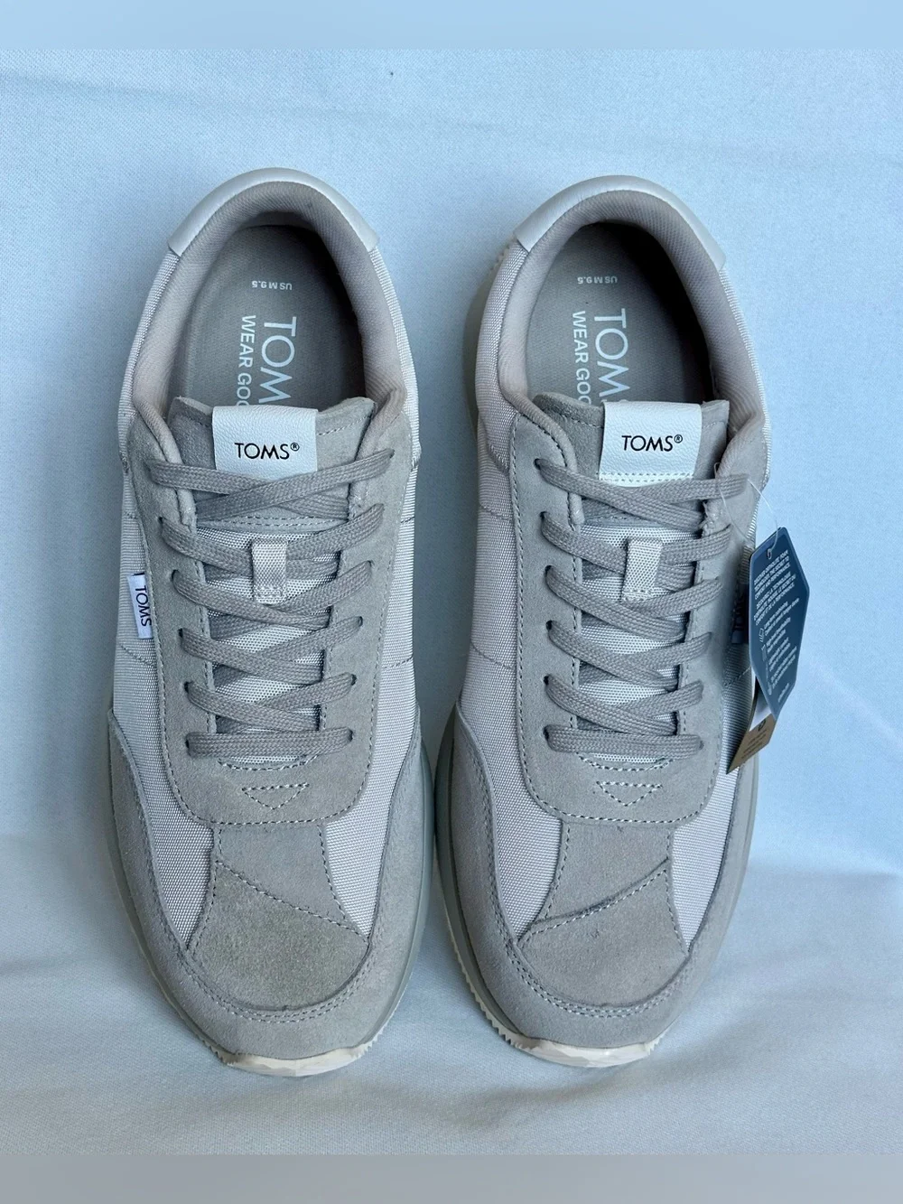 Tom's Wyndon Sneaker Size 9.5 in Shadow Beige Casual Dress Men's